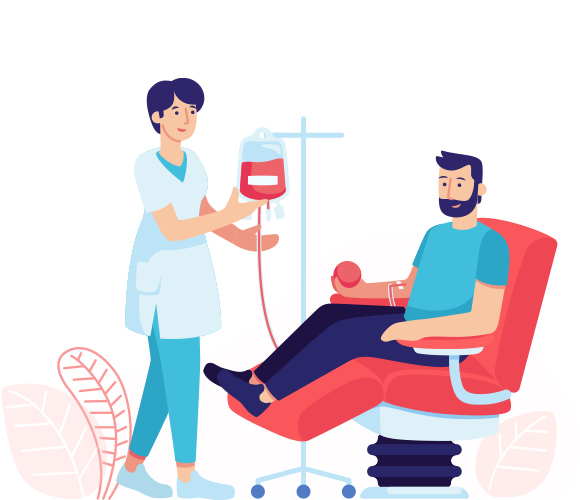 Donación de Sangre RH Negativo donando sangre